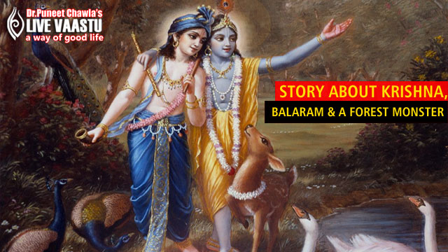 Story About Krishna, Balaram And A Forest Monster