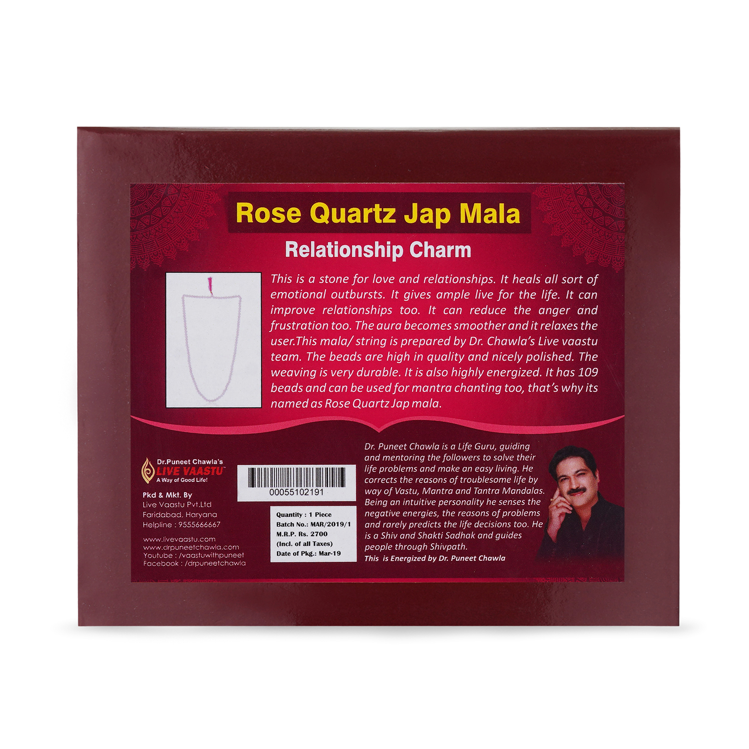 Rose Quartz Jap Mala